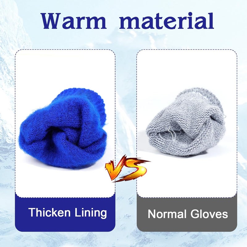ONESING 6 Pair Baby Gloves Toddler Gloves Toddler Winter Gloves Kids Gloves Winter Stretchy Knit Gloves for Kids Boys Girls - Image 5